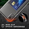 Pouzdro Kwmobile s přihrádkou na kartu pro Apple iPhone XR, průhledné, polykarbonátové, KWM000022RF001C