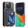 Pouzdro Kwmobile s přihrádkou na kartu pro Apple iPhone 14 Pro Max, průhledné, polykarbonátové, KWM000022RI001C