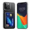 Pouzdro Kwmobile s přihrádkou na kartu pro Apple iPhone 14 Pro Max, průhledné, polykarbonátové, KWM000022RI001C