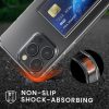 Pouzdro Kwmobile s přihrádkou na kartu pro Apple iPhone 14 Pro Max, průhledné, polykarbonátové, KWM000022RI001C