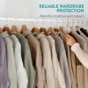 Set 45 Inele Navaris, design floare, protectie haine, lemn cedru, NAV0000101Q003C