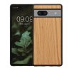 Pouzdro Kwmobile pro Google Pixel 7a, hnědé, dřevo/silikon, KWM000019YJ003C