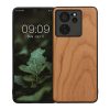 Pouzdro Kwmobile pro Xiaomi 13T/13T Pro, hnědé, dřevo/silikon, KWM000020IQ003C