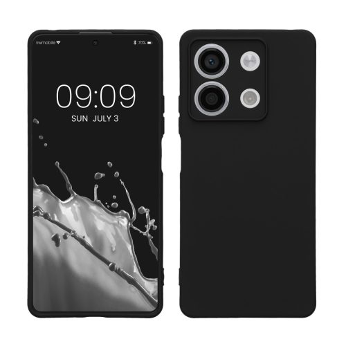 Pouzdro Kwmobile pro Xiaomi Redmi Note 13, černé, silikonové, KWM000020OB001C