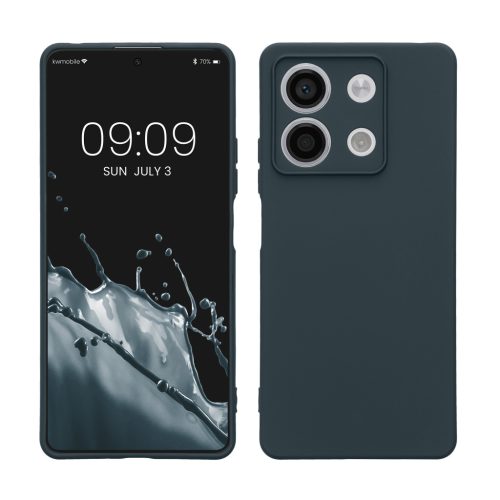 Pouzdro Kwmobile pro Xiaomi Redmi Note 13, tmavě zelené, silikonové, KWM000020OB002C