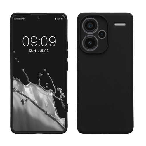 Pouzdro Kwmobile pro Xiaomi Redmi Note 13 Pro Plus 5G, černé, silikonové, KWM000020OC001C