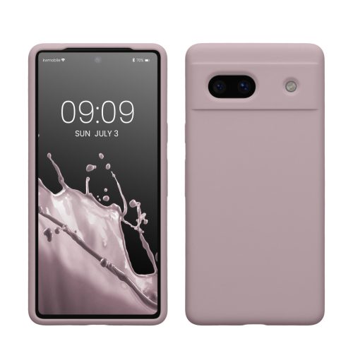 Pouzdro Kwmobile pro Google Pixel 7a, světle fialové, silikonové, KWM000019YE047C