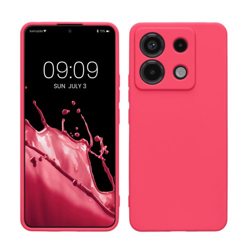 Pouzdro Kwmobile pro Xiaomi Redmi Note 13 Pro 5G, růžové, silikonové, KWM000020LD007C