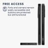 Pouzdro Kwmobile pro Samsung Galaxy A35, hnědé/černé, dřevěné/silikonové, KWM000021QY001C