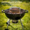 Set 2 cosuri de gratar BBQ din otel inoxidabil Navaris, 21x21 cm, NAV000038EP003C