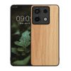 Pouzdro Kwmobile pro Xiaomi Redmi Note 13 Pro 5G, hnědé, dřevo/silikon, KWM000020LJ002C