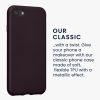 Pouzdro Kwmobile pro Apple iPhone SE (2022)/iPhone SE (2020)/iPhone 8, tmavě fialové, silikonové, KWM0000085R013C