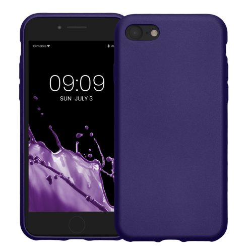 Pouzdro Kwmobile pro Apple iPhone SE (2022)/iPhone SE (2020)/iPhone 8, modré, silikonové, KWM0000085R014C