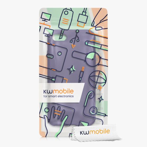 Pouzdro Kwmobile pro Apple iPhone SE (2022)/iPhone SE (2020)/iPhone 8, modré, silikonové, KWM0000085R014C