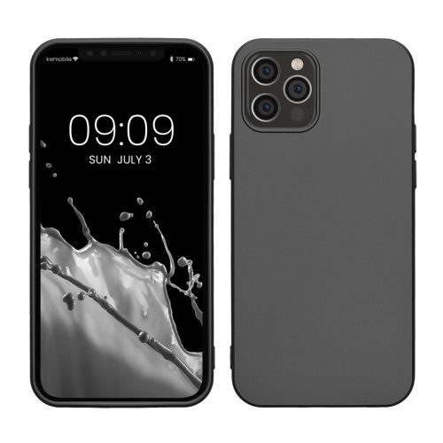 Pouzdro Kwmobile pro Apple iPhone 12/iPhone 12 Pro, šedé, silikonové, KWM000013WJ007C