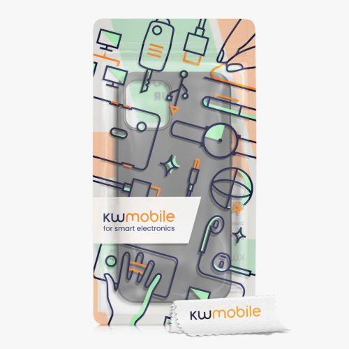 Pouzdro Kwmobile pro Apple iPhone 12/iPhone 12 Pro, šedé, silikonové, KWM000013WJ007C
