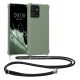 Pouzdro Kwmobile se šňůrkou pro Motorola ThinkPhone, světle zelené, silikonové, KWM0000196O002C