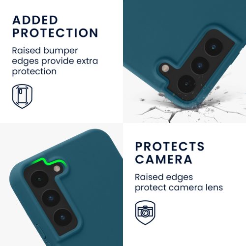 Silikonový kryt Kwmobile pro Samsung Galaxy S22, modrý, KWM000021RB002C