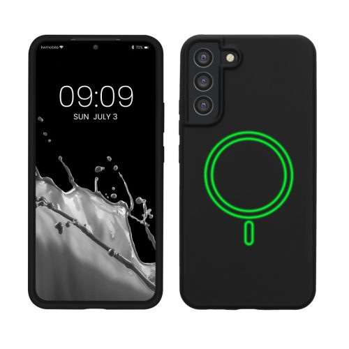 Pouzdro Kwmobile pro Samsung Galaxy S22 Plus, černé, silikonové, KWM000021RC001C