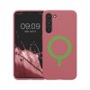 Pouzdro Kwmobile pro Samsung Galaxy S23 Plus, tmavě růžové, silikonové, KWM000021RF002C