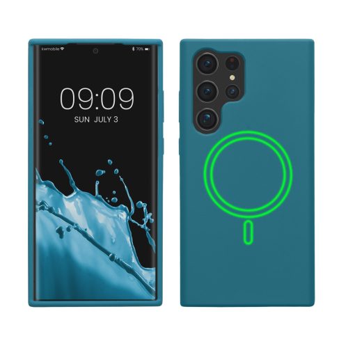 Silikonový kryt Kwmobile pro Samsung Galaxy S23 Ultra, modrý, KWM000021RG002C