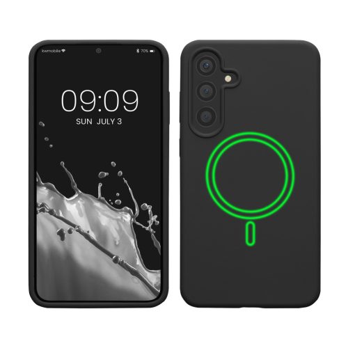 Pouzdro Kwmobile pro Samsung Galaxy S24 Plus, černé, silikonové, KWM000021RI001C