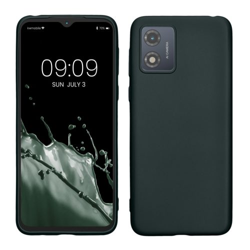 Pouzdro Kwmobile pro Motorola Moto E13, zelené, silikonové, KWM000022OW003C