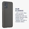 Pouzdro Kwmobile pro Motorola Moto E13, šedé, silikonové, KWM000022OW006C