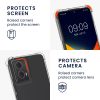 Pouzdro Kwmobile se šňůrkou pro Motorola Moto G24/Moto E14/Moto G04, průhledné/černé, silikonové, KWM000022RS001C