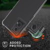 Pouzdro Kwmobile se šňůrkou pro Motorola Moto G24/Moto E14/Moto G04, průhledné/černé, silikonové, KWM000022RS001C