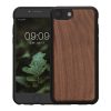Pouzdro Kwmobile pro Apple iPhone SE (2022)/iPhone SE (2020)/iPhone 8, hnědé, dřevo/silikon, KWM000022RU001C