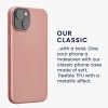 Pouzdro Kwmobile pro Apple iPhone 14, růžové, silikonové, KWM000022RV001C