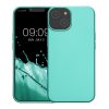Pouzdro Kwmobile pro Apple iPhone 14, zelené, silikonové, KWM000022RV002C