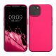 Pouzdro Kwmobile pro Apple iPhone 14, růžové, silikonové, KWM000022RV003C