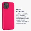 Pouzdro Kwmobile pro Apple iPhone 14, růžové, silikonové, KWM000022RV003C