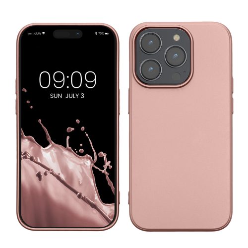 Pouzdro Kwmobile pro Apple iPhone 14 Pro, růžové, silikonové, KWM000022RW001C