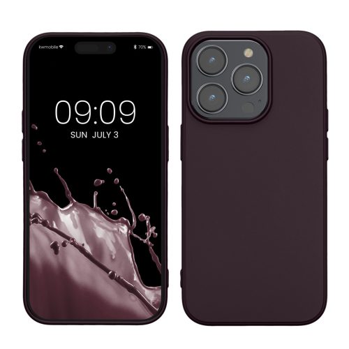 Silikonový kryt Kwmobile pro Apple iPhone 14 Pro, tmavě fialový, KWM000022RW005C