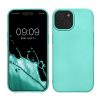 Pouzdro Kwmobile pro Apple iPhone 15, zelené, silikonové, KWM000022RX002C