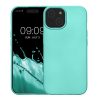 Pouzdro Kwmobile pro Apple iPhone 15, zelené, silikonové, KWM000022RX002C