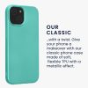 Pouzdro Kwmobile pro Apple iPhone 15, zelené, silikonové, KWM000022RX002C