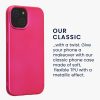 Pouzdro Kwmobile pro Apple iPhone 15, růžové, silikonové, KWM000022RX003C