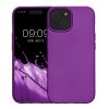Silikonový kryt Kwmobile pro Apple iPhone 15, fialový, KWM000022RX004C