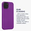 Silikonový kryt Kwmobile pro Apple iPhone 15, fialový, KWM000022RX004C