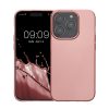 Pouzdro Kwmobile pro Apple iPhone 15 Pro, růžové, silikonové, KWM000022RY001C