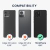 Pouzdro Kwmobile se šňůrkou pro Motorola ThinkPhone, průhledné/černé, silikonové, KWM000022RZ001C