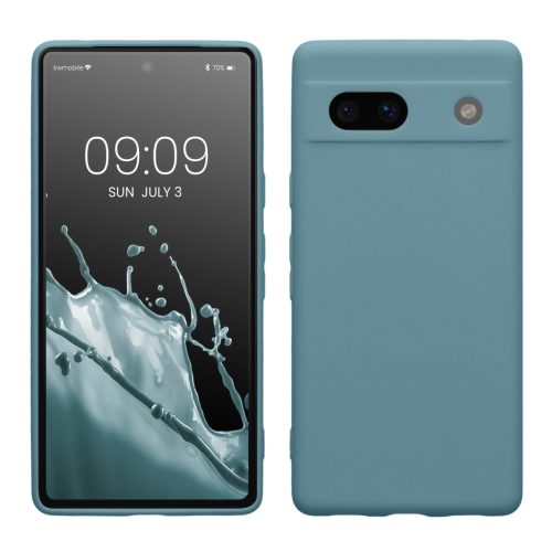 Pouzdro Kwmobile pro Google Pixel 7a, zelené, silikonové, KWM000019YF026C