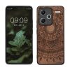 Pouzdro Kwmobile pro Xiaomi Redmi Note 13 Pro Plus 5G, hnědé, dřevo/silikon, KWM000020KL003C