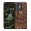 Pouzdro Kwmobile pro Xiaomi Redmi Note 13 Pro Plus 5G, hnědé, dřevo/silikon, KWM000020KL003C