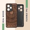 Pouzdro Kwmobile pro Xiaomi Redmi Note 13 Pro Plus 5G, hnědé, dřevo/silikon, KWM000020KL003C