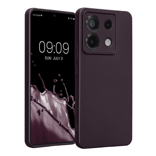 Pouzdro Kwmobile pro Xiaomi Redmi Note 13 Pro 5G, tmavě fialové, silikonové, KWM000020LE006C
